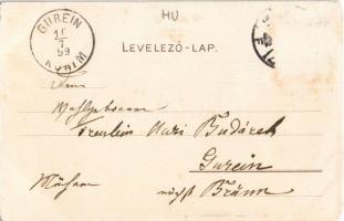 1899 (Vorläufer) Révfülöp. Bruchsteiner és fia műintézet litho művészlap (Rb)