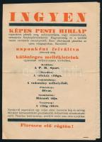 cca 1930-1940 3 db reklámlap: Fischer Sándor bútorkészítő, sérült, viseltes állapotban + 2 db Pesti ...