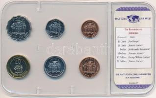 Jamaica 1996-2005. 10c-20D (6xklf) "A világ pénzei" forgalmi összeállítás fóliatokban, ném...