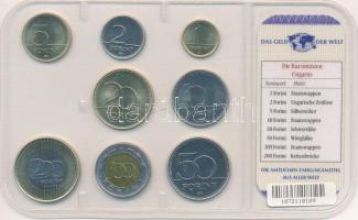 1996-2010. 1Ft-200Ft (8xklf) "A világ pénzei" forgalmi összeállítás fóliatokban T:UNC,AU
...