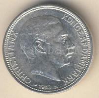 Dánia 1930. 2K Ag "Király 60. születésnapja" T:2