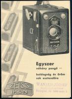 Zeiss Ikon fényképezőgép ismertető, Wanaus József pecsétjével