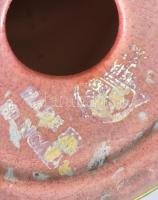 Zsolnay eozin mázas kút, jelzett, hibátlan, m: 14 cm