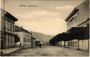 Orsova, Báziási utca. Grieser Mátyás kiadása / street view