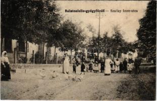 1919 Balatonlelle-gyógyfürdő, Szallay Imre utca. Wollák József utódai kiadása (r)