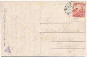 1918 Segesvár, Schässburg, Sighisoara; Evangélikus gimnázium, sörcsarnok, üzletek. Vasúti levelezőla...