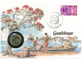 Franciaország / Guadeloupe 1984. 20c felbélyegzett borítékban, bélyegzéssel, német nyelvű tájékoztatóval T:UNC France / Guadeloupe 1984. 20 Centimes in envelope with stamp, cancellation and a prospectus in german C:UNC