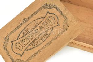 Kugler Henrik Gerbaud fa doboz, 13×19×5 cm