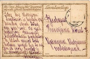 Kellemes Ünnepeket! Az Iparművészeti Iskola levelezőlapjai. Kiadja Rigler J. E. rt. / Ungarische Wer...