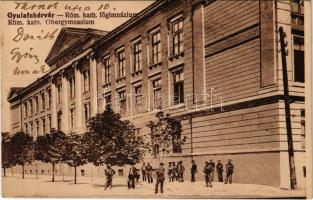 1922 Gyulafehérvár, Karlsburg, Alba Iulia; Római katolikus főgimnázium. Petri F. W. kiadása / Röm. kath. Obergymnasium / Catholic grammar school