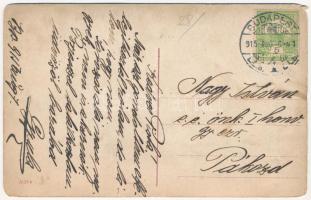 1915 Mi vagy te czibil, katonához képest? Ha rossz a kedvem leköplek téged! Antiszemita képeslap, Ju...