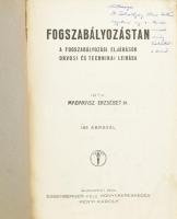 Madarász Erzsébet: Fogszabályozástan. A fogszabályozási eljárások orvosi és technikai leírása. Bp., 1934, Eggenberger. Kiadói papírkötés, borítón szakadások, néhol foltos lapok, kopottas állapotban.