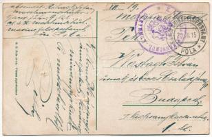 1915 Fröhliche Weihnachten! K.u.K. Kriegsmarine Matrose / Karácsony estéjén, cs. és kir. haditengeré...