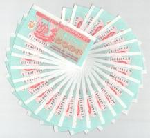 Ukrajna 1995. 5000K (32x) sorszámkövetők T:UNC,AU Ukraine 1995. 5000 Karbovantsiv (32x) consecutive serials C:UNC,AU Krause P#93