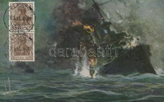 Sinking Formidable military, English navy