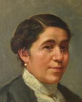 Bardócz Dezső (1880-1944): Női portré. Olaj, vászon. Jelezve jobbra lent. Dekoratív, sarkaiban kissé...