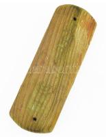 19. sz, 2 darab antik fa mezuza, korának megfelelő kopottas állapotban, h: 12-16 cm