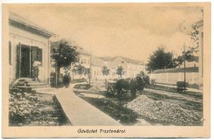 1922 Árvanádasd, Trsztena, Trstená (Tátra); Fő tér, üzlet. Doránszky Vendel kiadása / main square, shop (EK)