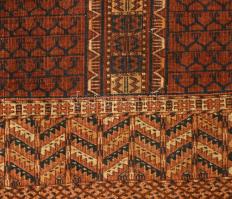 Antik terítő / faliszőnyeg, jó állapotban, cca 125x135 cm