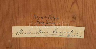 Pablo de Sarasate (1844-1908), spanyol hegedűművész és zeneszerző mellképe. Litográfia, papír, jelzé...