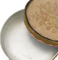 cca 1900 Kugler Henrik Gerbeaud bonbonos papírdoboz, aranyszövéses borítással, szép állapotban, d: 2...