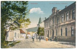 Alsókubin, Dolny Kubín (Árva, Orava); Fő utca, Nemzeti szálloda. Ferencz Adolf kiadása / main street, hotel