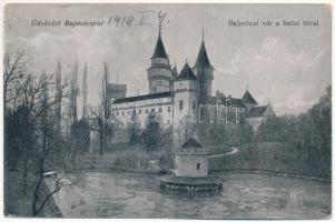 1918 Bajmóc, Bojnice; vár a halastóval. Gubits B. kiadása 4168. / castle and lake (EK)