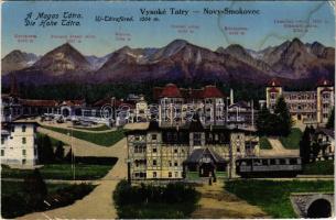 Újtátrafüred, Neu-Schmecks, Novy Smokovec (Magas-Tátra, Vysoké Tatry); villamos / tram (EK)