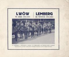 1914/1915 Lemberg / Lwów, 24 db városképet, életképet tartalmazó prospektus, széteső állapotban