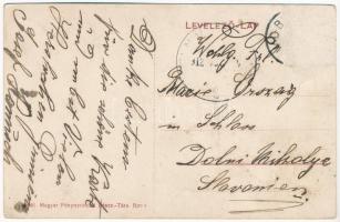 1917 Vágzsigmondháza, Zsigmondháza, Orlové (Vágbeszterce, Povazská Bystrica); Balassa kastély / cast...