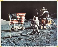 cca 1970-1980 NASA fotónyomatok, főként az Apollo-program során készült felvételekről (holdra szállá...