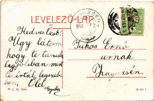 1909 Késmárk, Kezmarok (Szepes, Zips); Állami szövőiskola. W.L. Bp. 2906. / Staats Webeschule / weav...