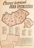 cca 1950 A terv Budapestért, Budapest a tervért. Öt éves terv propaganda kiadvány. Bp., Budapesti Vá...