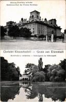 1916 Kismarton, Eisenstadt; Hercezg Esterházy szákvár, kert a várban. R. Bilek kiadása / Residenzschloss, Schlosspark / castle and park (EK)