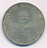 1948. 20Ft Ag "Táncsics" T:AU,XF patina 
Adamo EM3