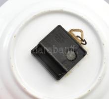 Weimar electric porcelán falióra, szerkezete szervizelendő, jelzéssel, hibátlan, d: 24 cm