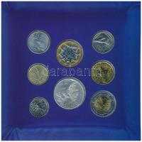 San Marino 2001. 10L-5000L (8xklf) forgalmi sor eredeti karton tokban, benne 2001. 5000L Ag "Sa...