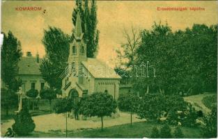 Komárom, Komárnó; Erzsébet szigeti kápolna / Alzbetínsky ostrov / chapel (szakadás / tear)