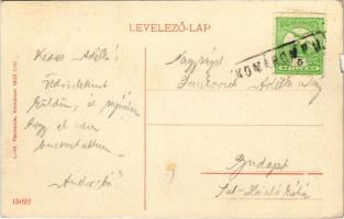 Komárom, Komárnó; Erzsébet szigeti kápolna / Alzbetínsky ostrov / chapel (szakadás / tear)