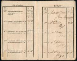 1833-1853 K. K. Privil. wechselseitige Brandschaden-Versicherungs-Anstalt, Zahlungs-Büchel / Királyi...