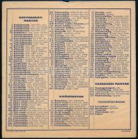 1941 Mauthner mag a bőség magva, szétnyitható kártyanaptár