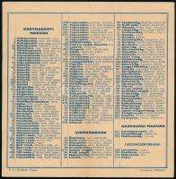 1942 Mauthner mag, szétnyitható kártyanaptár