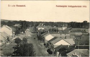 1914 Varannó, Vranov nad Toplou; Felsőzempléni királygyakorlatok 1910., Fő utca. Klauser Emil kiadása / main street