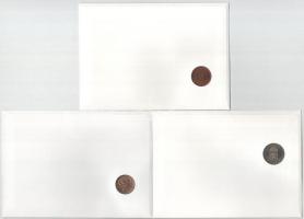 5db-os érmés boríték tétel, mind különféle és német nyelvű tájékoztatóval, benne: Mauritius, Dél-Afr...