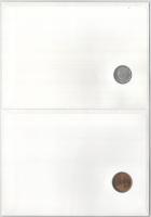 5db-os érmés boríték tétel, mind különféle és német nyelvű tájékoztatóval, benne: Mauritius, Dél-Afr...