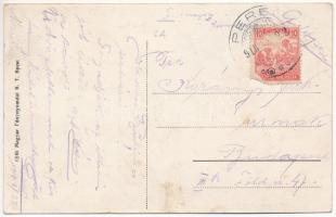 1918 Pered, Tesedíkovo; községháza, Kolman Miksa üzlete, gémeskút / town hall, shop (fl)