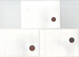 5db-os érmés boríték tétel, mind különféle és német nyelvű tájékoztatóval, benne: Uganda, Nigéria, K...