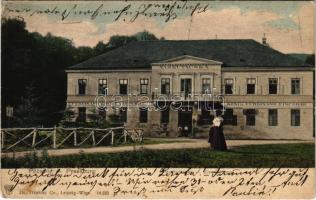 1911 Pozsony, Pressburg, Bratislava; Vaskutacska, Ferdinánd király vasfürdő. Dr. Trenkler Co. kiadása / Eisenbrünnel, König Ferdinand Eisenbad / spa, bathhouse (fl)