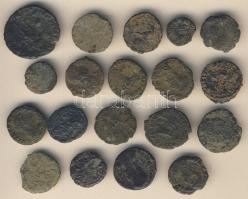 Római Császárság 19db kisbronz T:vegyes