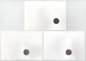 5db-os érmés boríték tétel, mind különféle és német nyelvű tájékoztatóval, benne: Omán, Gabon, Fehér...